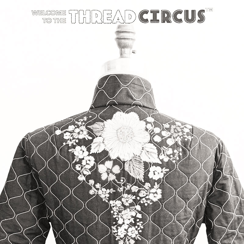 Thread Circus Navy Floral Robe